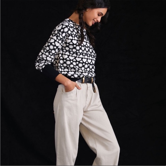 Anthropologie Maeve boat neck heart sweater - Picture 6 of 8